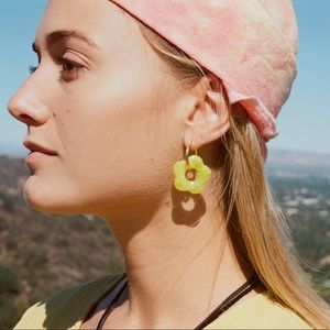 Golden Hour Zuma earrings (in green)